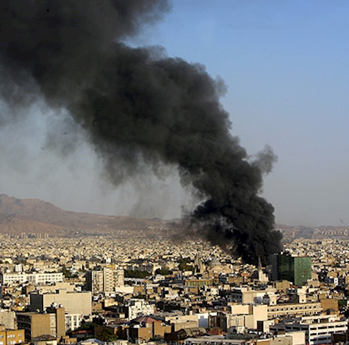 آتش سوزی در تهران