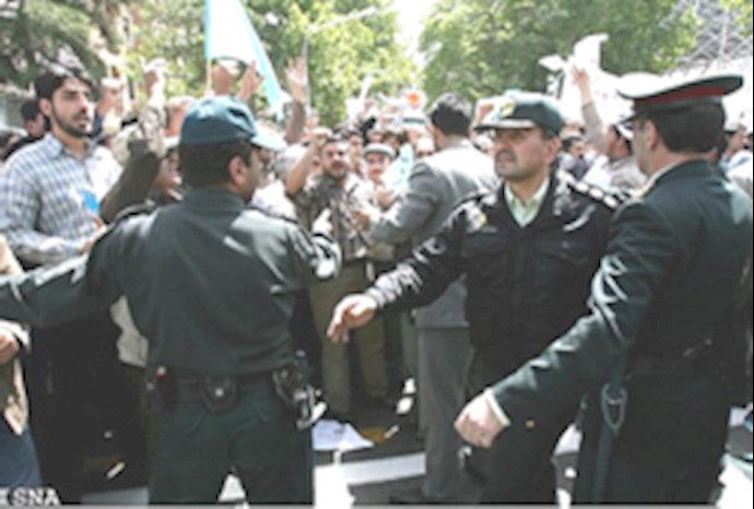 درگیری نیروی انتظامی با مردم در اصفهان