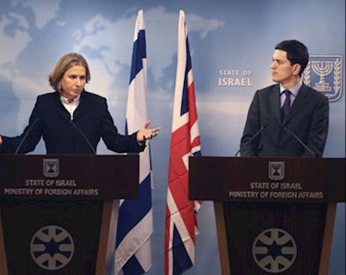 دیدار وزرای خارجه انگلستان و اسراییل