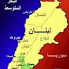 نقشه لبنان