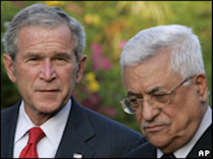 دیدار جرج بوش با محمود عباس