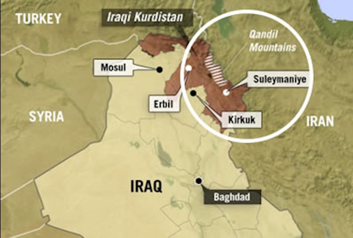 نقشه کردستان عراق