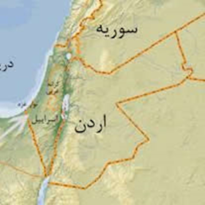 نقشه کشور اردن