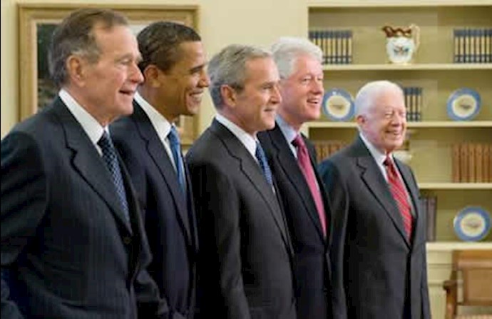 جرج بوش مراسم ویژه یی برای خوش﻿آمد گویی به اوباما برگزار کرد