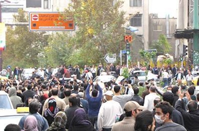 تظاهرات ضد حکومتی مردم تهران- 13آبان