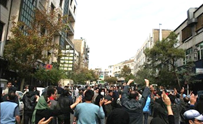 تظاهرات گسترده مردم در تهران13 آبان