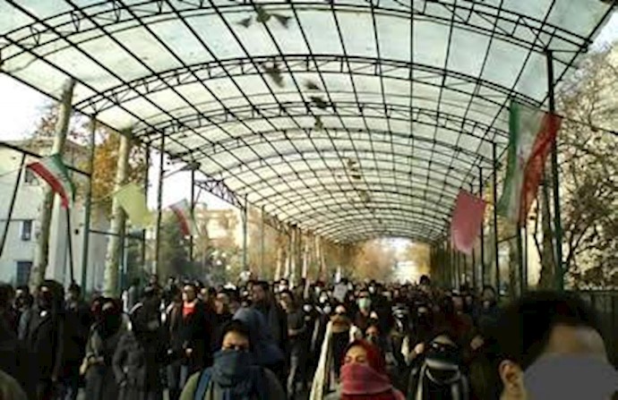 تظاهرات اعتراضی دانشجویان دانشگاه تهران