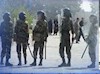 مأموران سرکوبگر در حالت آماده باش