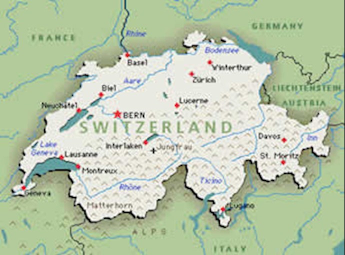 نقشه سوئیس