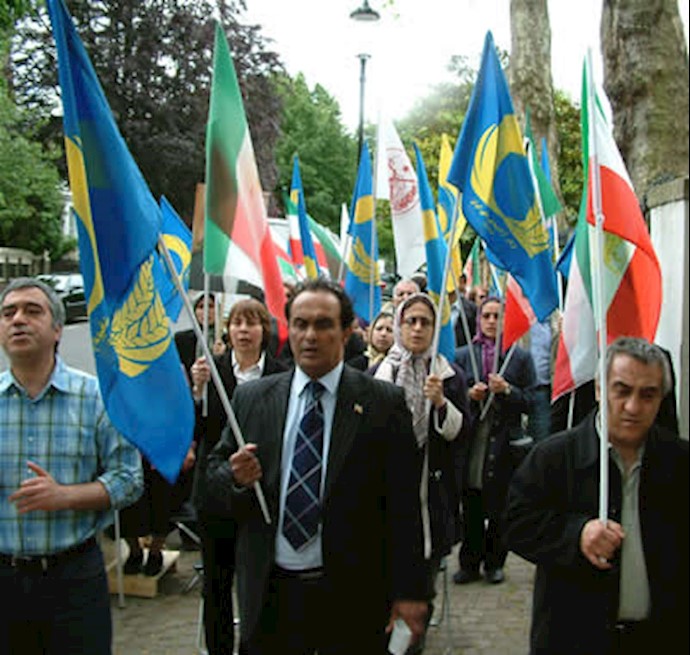 حامیان اشرف در لندن بر  ا حقاق حقوق ساکنان اشرف پای فشردند