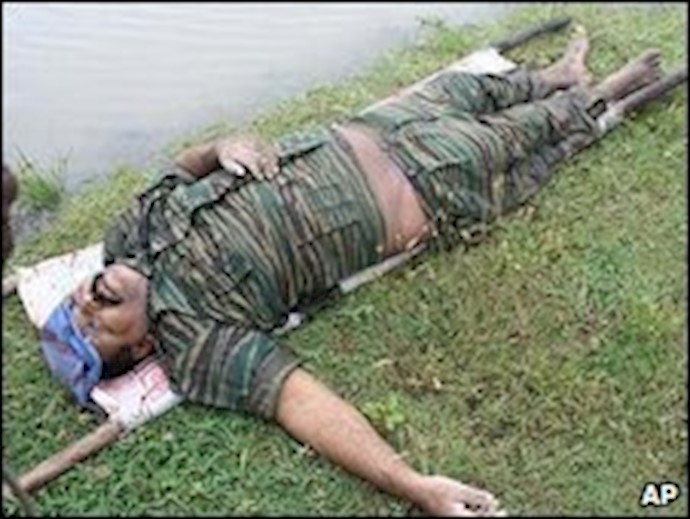 رهبر ببرهای تامیل در آخرین درگیریها با ارتش  سریلانکا کشته شده است