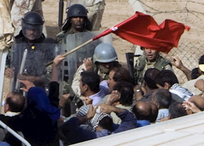 حمله نیروهای عراقی به ساکنان بی دفاع اشرف