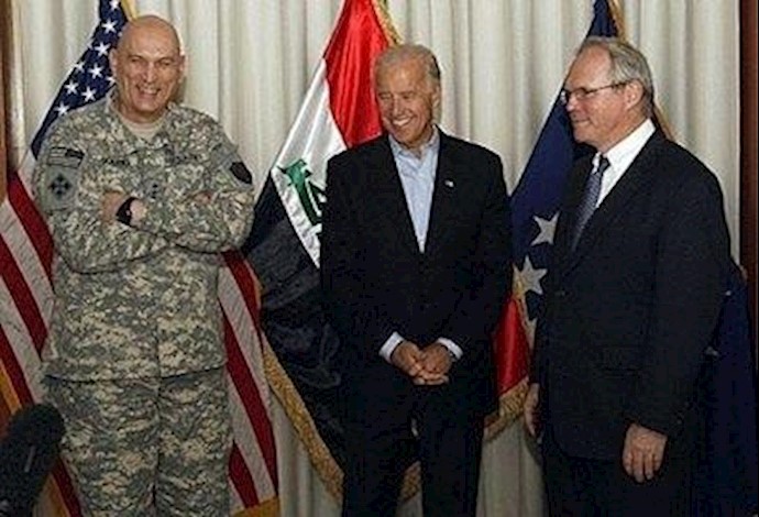 کریستوفر هیل- جوزف بایدن- ژنرال اودیرنو در عراق