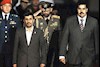 پاسدار احمدی نژاد و نیکولاس مادورو وزیرخارجه ونزوئلا