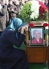 مریم رجوی، در خاکسپاری مرضیه، ستاره درخشان موسیقی ایران،  در اورسوروااز