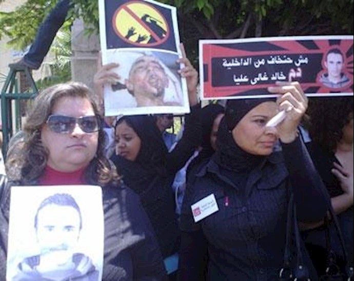 تظاهرات در اسکندریه بر علیه شکنجه - آرشیو