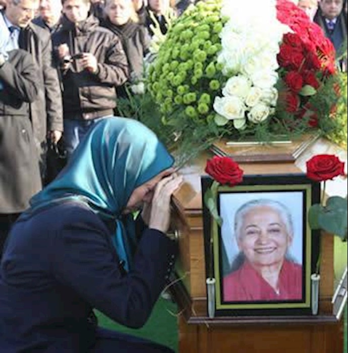 مراسم تدفین مرضیه در پاریس