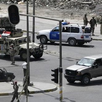 نیروهای امنیتی در خیابانهای بغداد