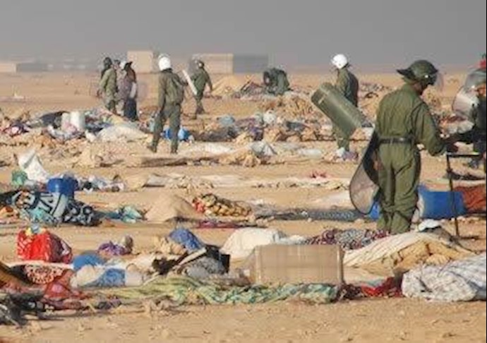 حمله نیروهای مراکش به اردوگاه العیون