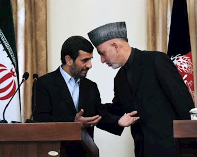 حامد کرزای و پاسدار احمدی‌نژاد