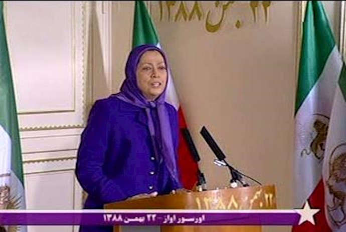 مریم رجوی رییس جمهور برگزیده مقاومت ایران