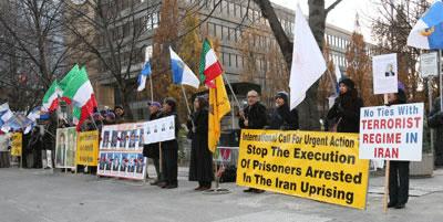 کارزار دفاع از اشرف ـ تظاهرات هواداران مجاهدین در تورنتو