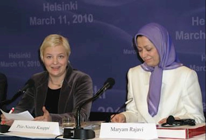 خانم مریم رجوی در کنفرانس زنان در احزاب فنلاند