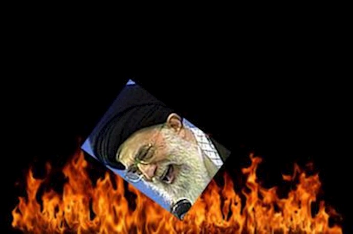 تصاویر منحوس خامنه ای هیزم آتش قیام چهارشنبه سوری است