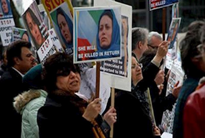 اعتراض علیه دیپورت بیتا قاعدی در انگلستان