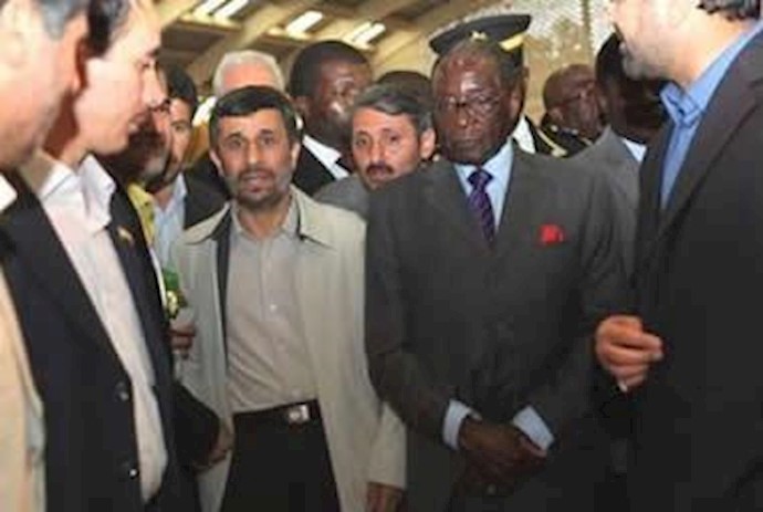پاسدار احمدی نژاد - رابرت موگابه