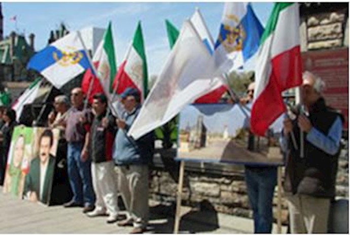تظاهرات حامیان مقاومت در اتاوا به حمایت از مجاهدان اشرف