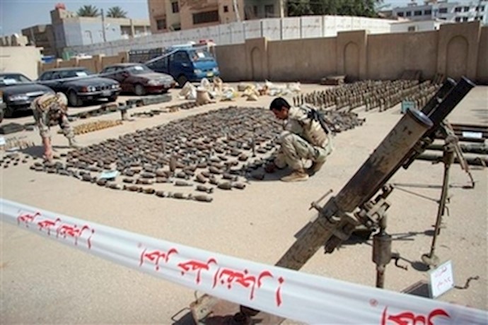 کشف سلاح و مهمات رژیم در عراق-آرشیو