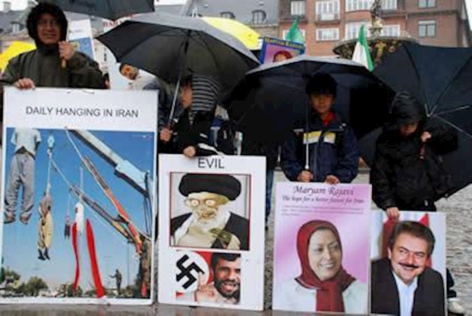 آکسیون حامیان مقاومت در کپنهاگ علیه  موج اعدامها توسط رژیم ضدبشری- ارشیو