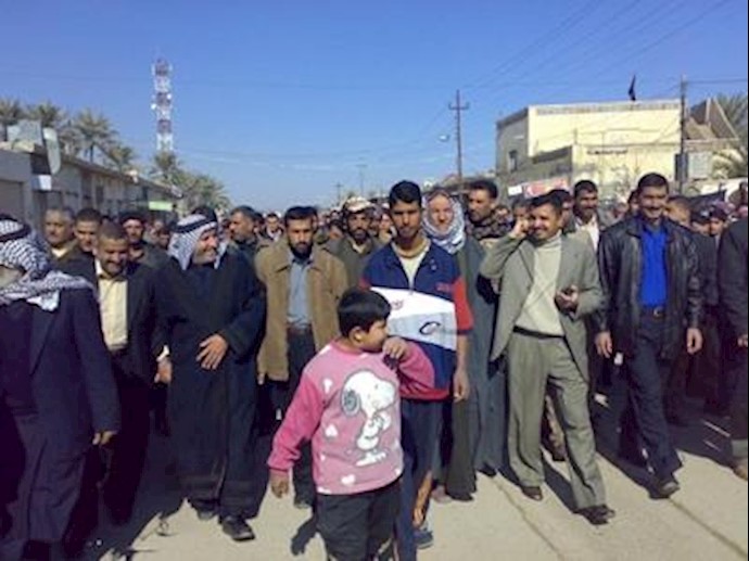 تظاهرات مردم دیالی عراق علیه جنایتکاران وابسته به آخوندها- عکس آرشیو