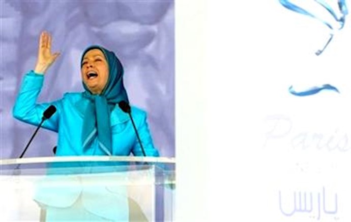 مریم رجوی در گردهمایی عظیم ایرانیان در تاورنی