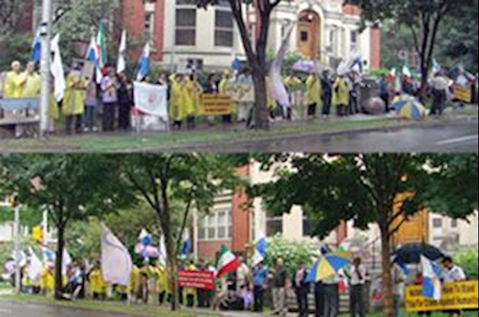 تظاهرات ایرانیان آزاده در اتاوا در حمایت از مجاهدان اشرف