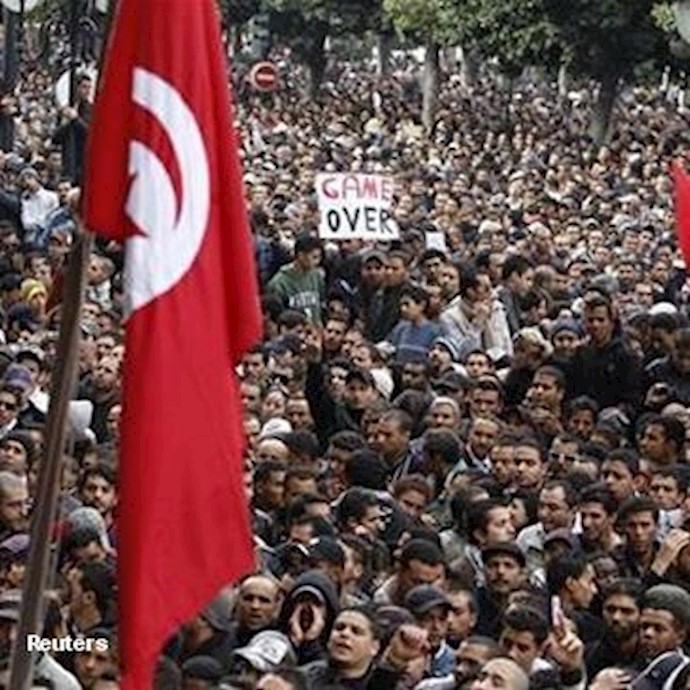 تظاهرات روز جمعه تونس علیه زین‌العابدین بن علی