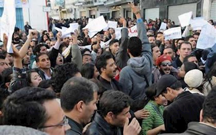 تظاهرات مردم تونس 