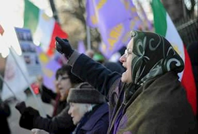 تظاهرات ایرانیان آزاده در لندن علیه حمله به کمپ اشرف