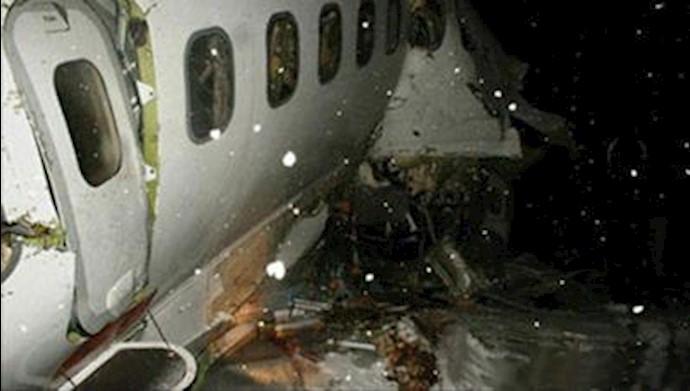سقوط هواپیمای مسافربری در ارومیه