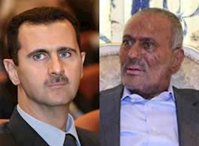 دودیکتاتور علی عبدالله صالح و بشار اسد در هراس از سرنوشتی همچون قذافی هستند
