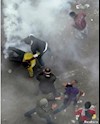 درگیری با پلیس در نزدیکی میدان تحریر فی مصر