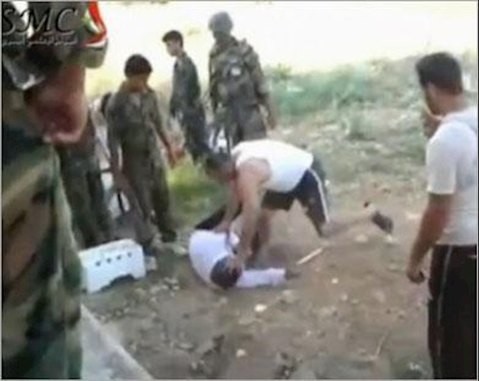 شکنجه مردم توسط ارتش سوریه