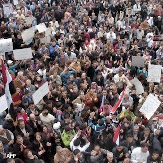 تظاهرات ضدحکومتی در سوریه