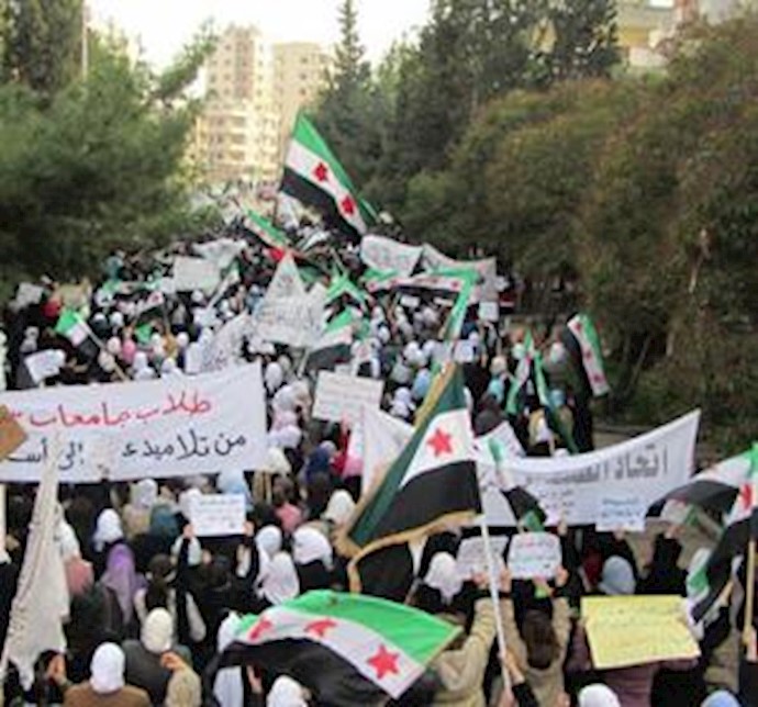 تظاهرات مردم قهرمان سوریه (1)