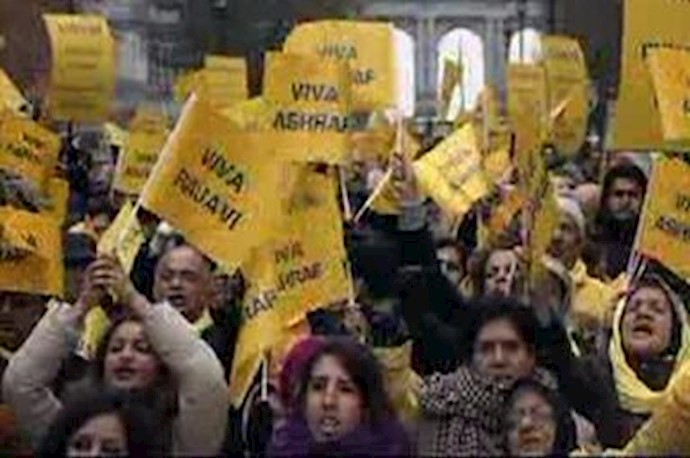 تظاهرات ایرانیان آزاده در برابر مقراتحادیه اروپا در بروکسل برای  لغو ضرب‌الاجل غیر قانونی بستن اشرف