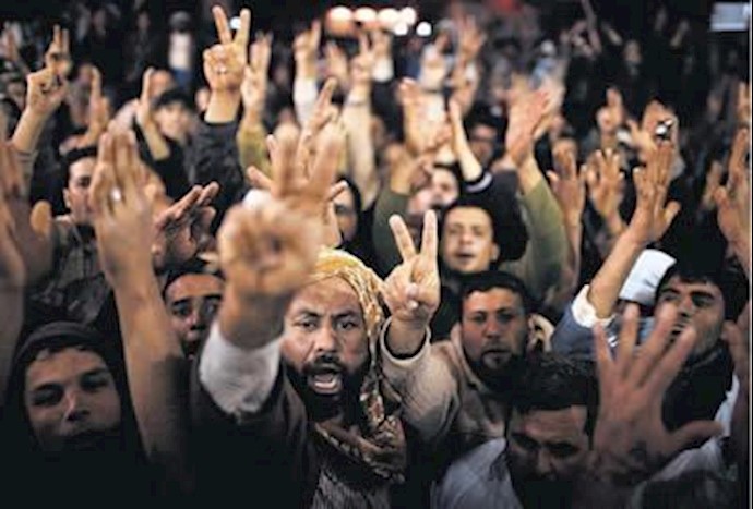 تظاهرات در شهر تبروک در لیبی