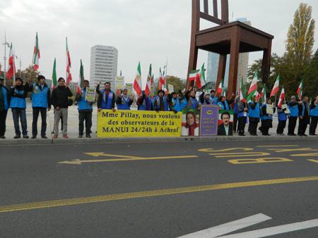 صدوهشتادونهمین روز تحصن ایرانیان آزاده در ژنو