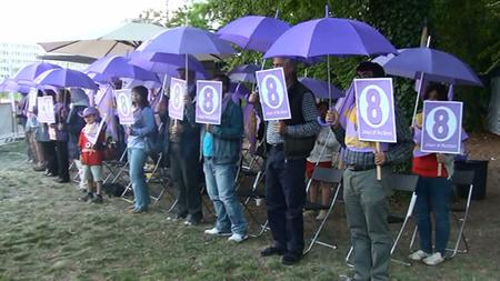 هشتمین روز تحصن ایرانیان آزاده در ژنو