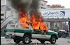 به آتش  کشیدن خودرو نیروی انتظامی - آرشیو